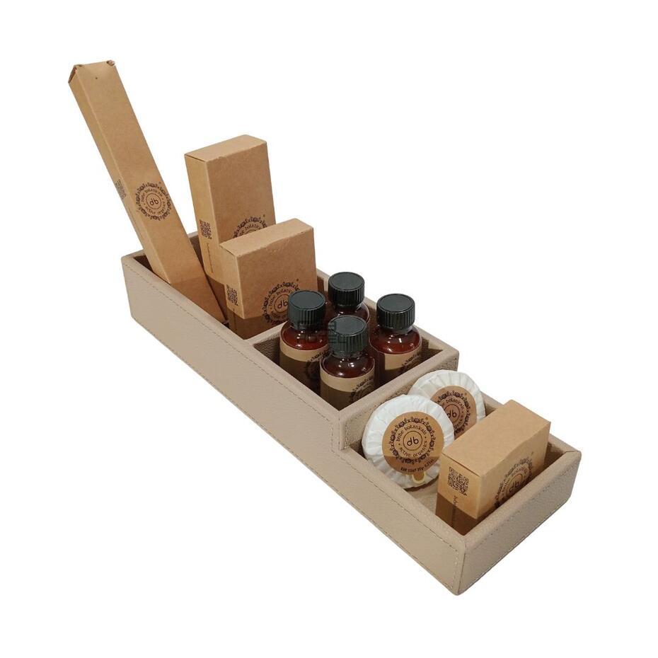 SNAP Tray Bags and Capsules Beije Faux Leather