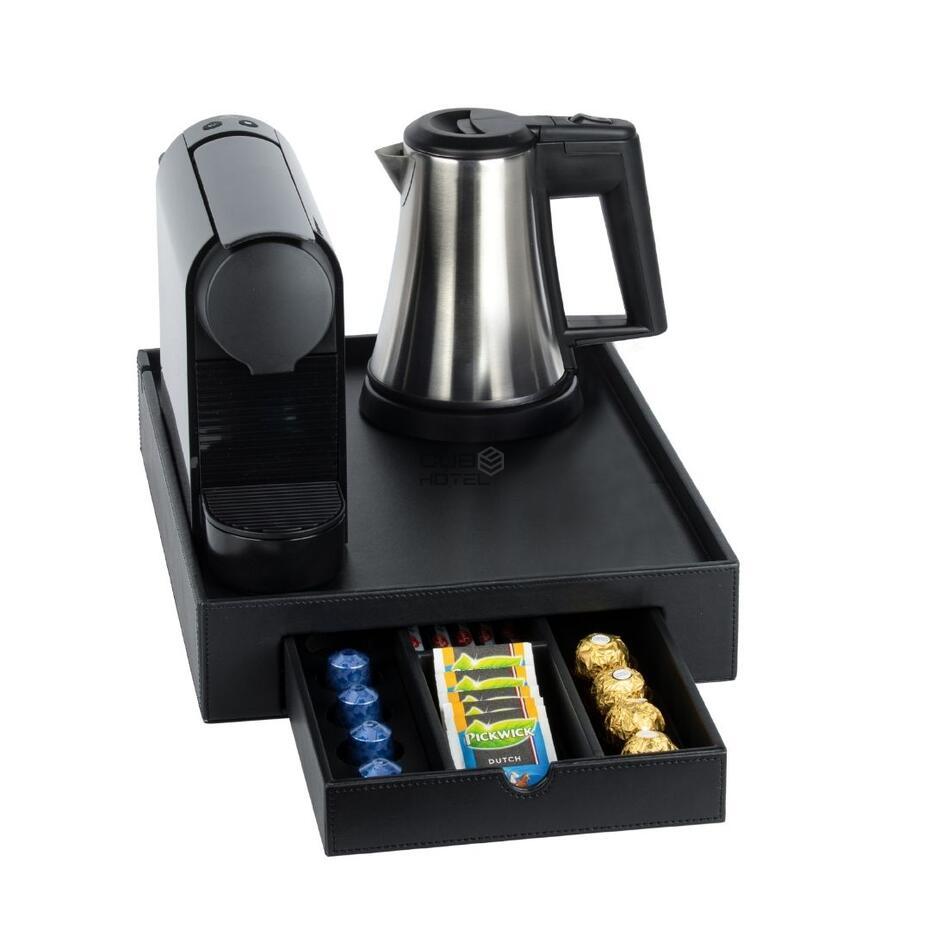 Tabuleiro Hotel Space pele sintética + Chaleira Star