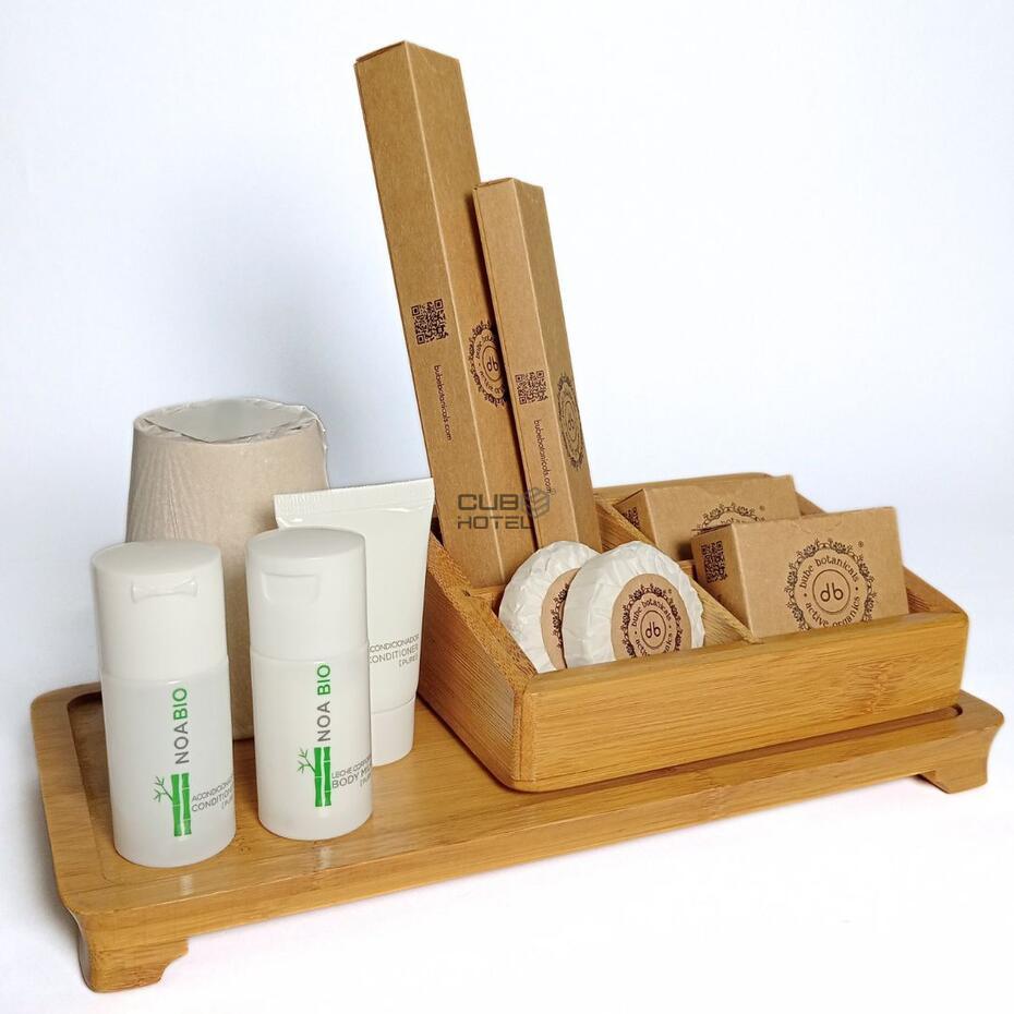 Kit de 2 Bandejas de Bambú Stylus para Amenities