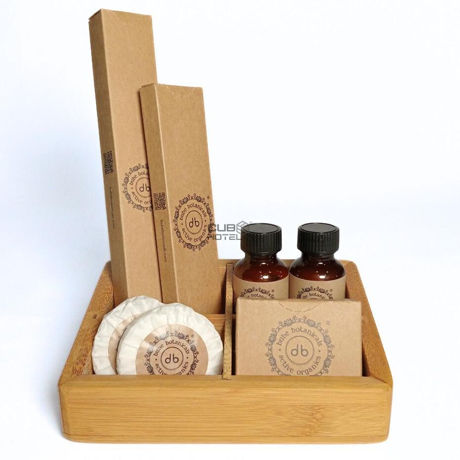 Bandeja de Bambú Stylus para Amenities – Ecológica y Resistente al Agua