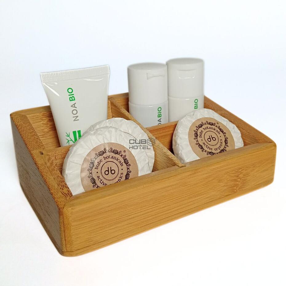 Bandeja de Bambú Stylus para Amenities – Ecológica y Resistente al Agua