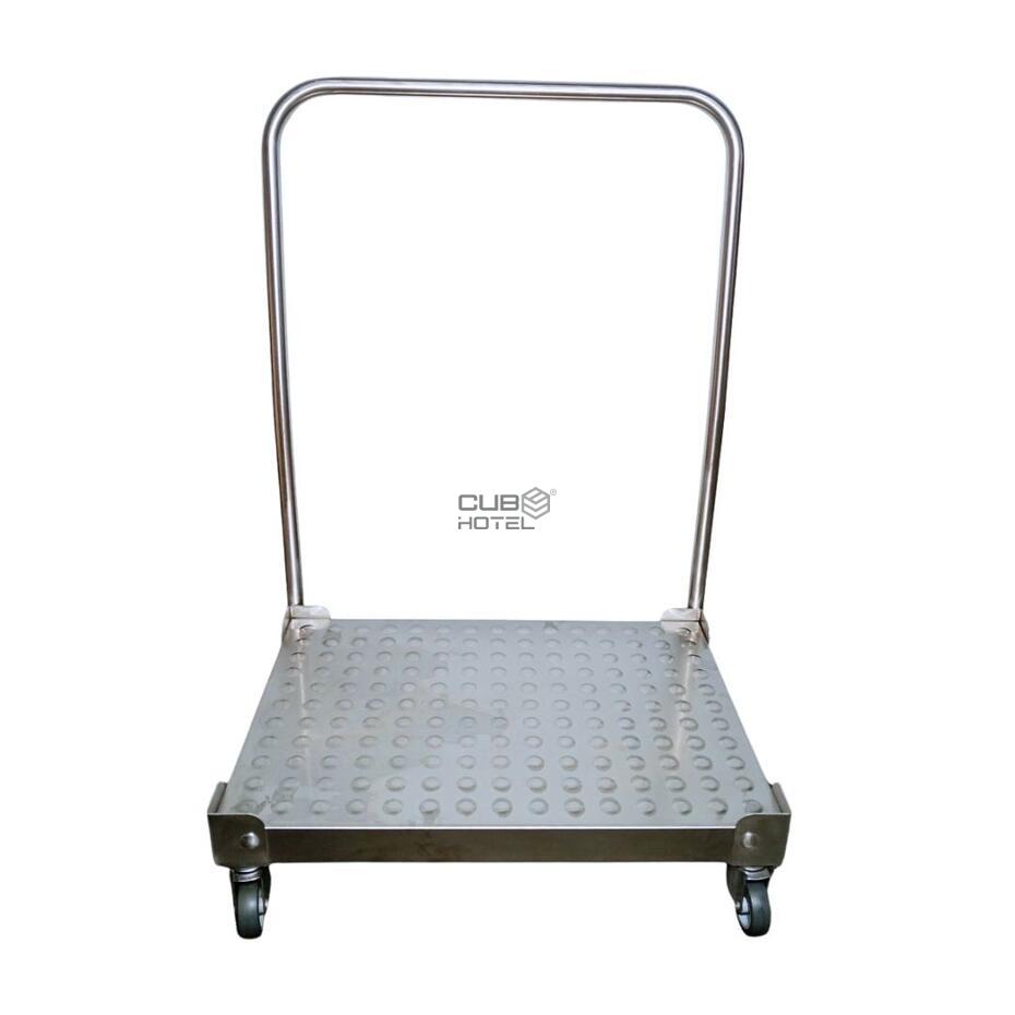 Carro Transporte de Mercadoria em Aço Inox para Hotel 