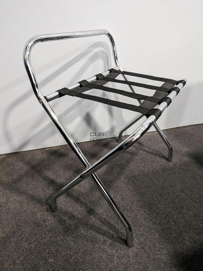 Suporte De Malas Cromado Com Costas