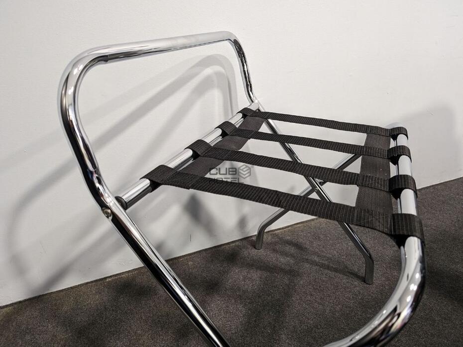 Suporte De Malas Cromado Com Costas