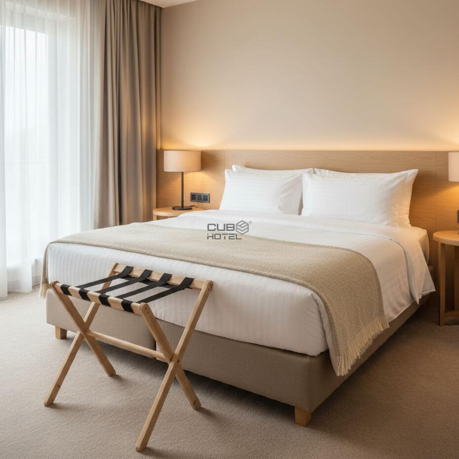 Suporte para Malas Madeira Clara