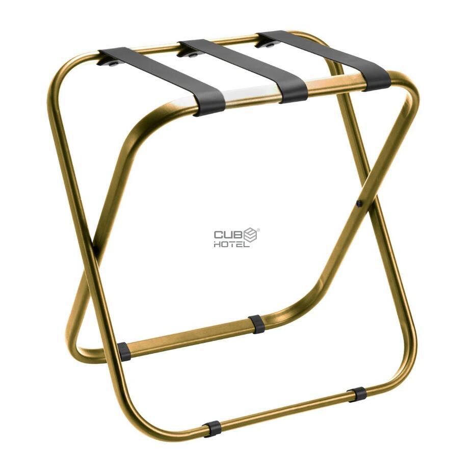 Suporte Malas Aço Dourado Cinta Nylon