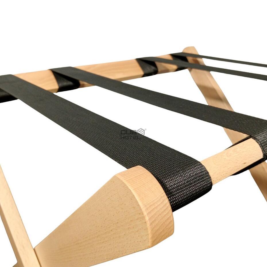 Suporte Mala Madeira Dobrável para Hotel