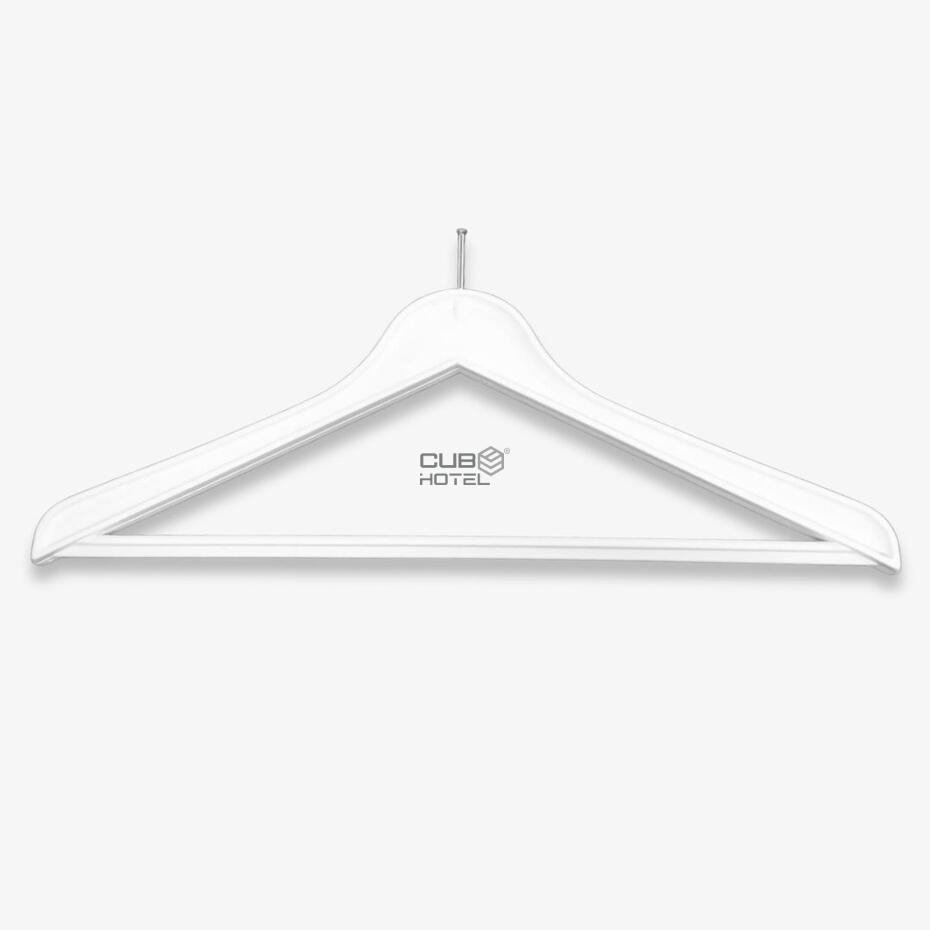 100 Cabides Anti-roubo Plástico Branco
