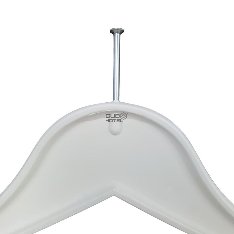 100 Cabides Anti-roubo Plástico Branco