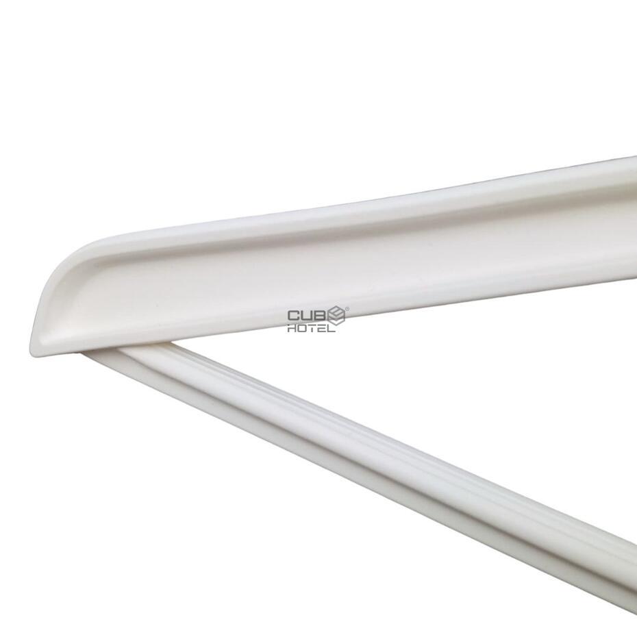 100 Cabides Anti-roubo Plástico Branco