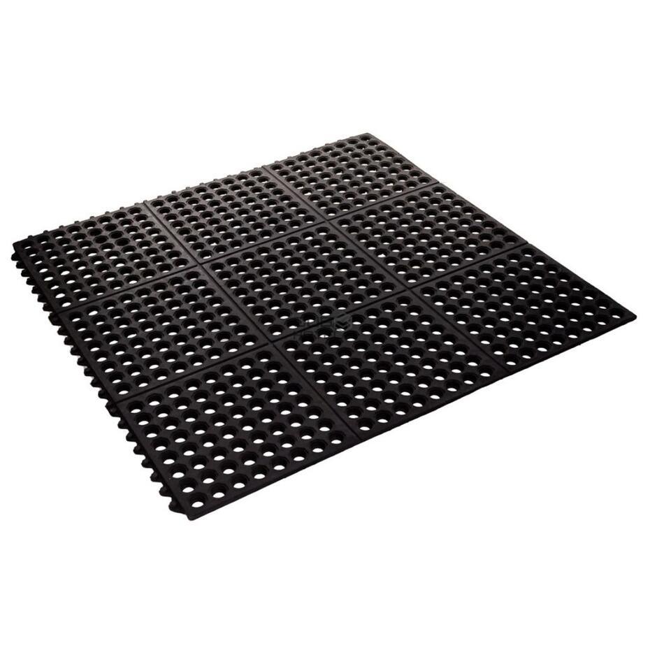 Tapete de Borracha com Encaixe 90x90 cm Espessura 12mm