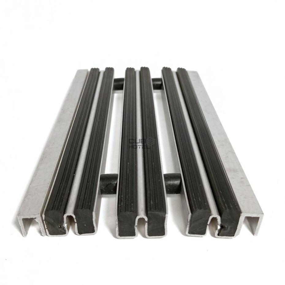 Tapete Aluminio/borracha Alt.15Mm Perfil Duplo
