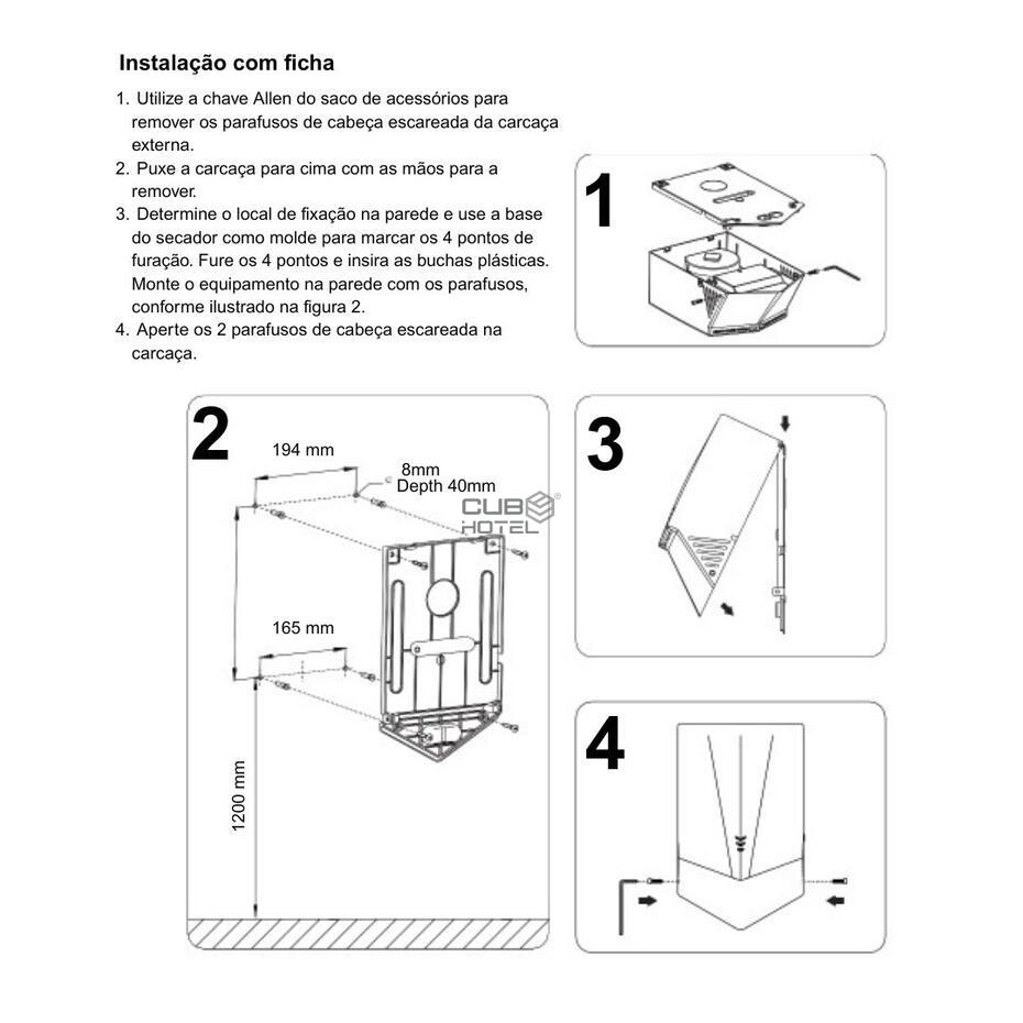 Secador de Manos Automático con Filtro HEPA