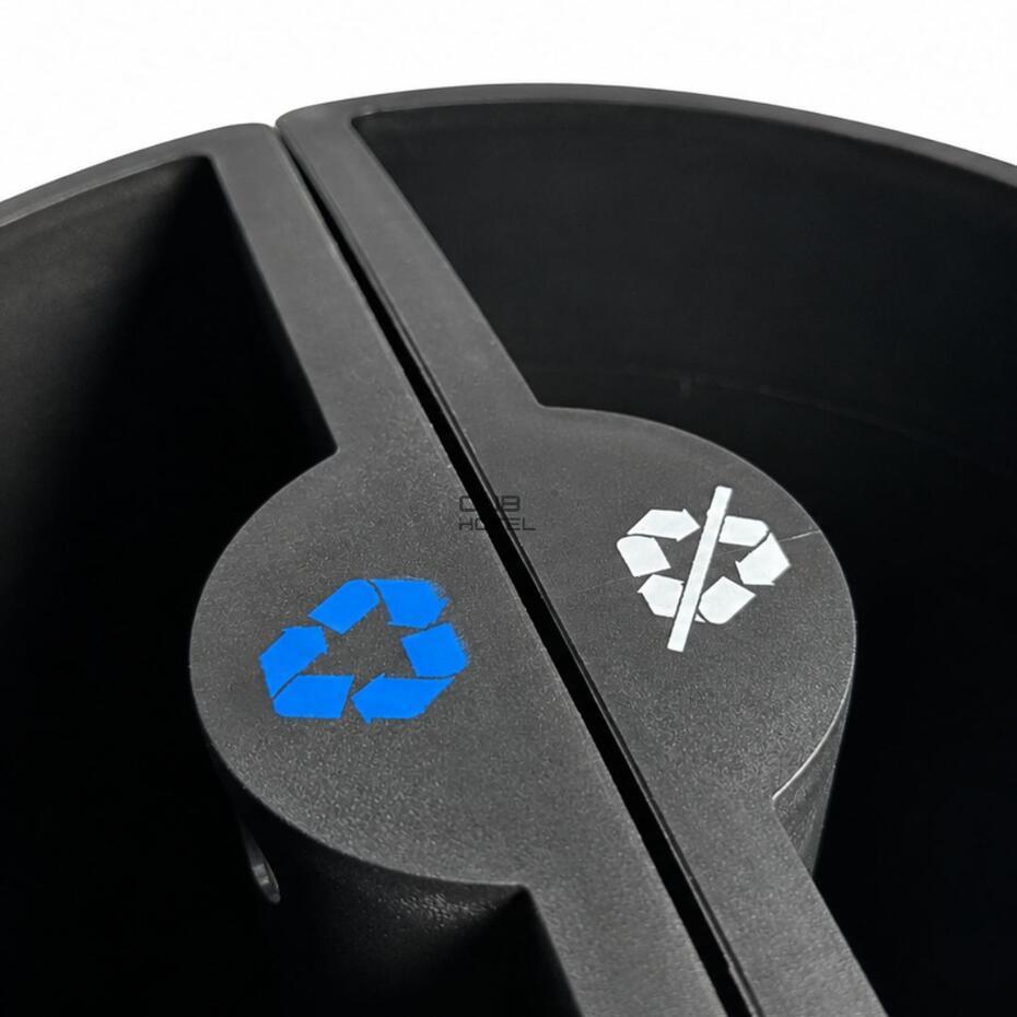 Separador Preto Não Reciclável para Balde CB2511