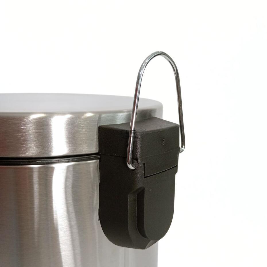 Brushed Stainless Steel Pedal Bin with Soft-Close Lid 5L for Hotel