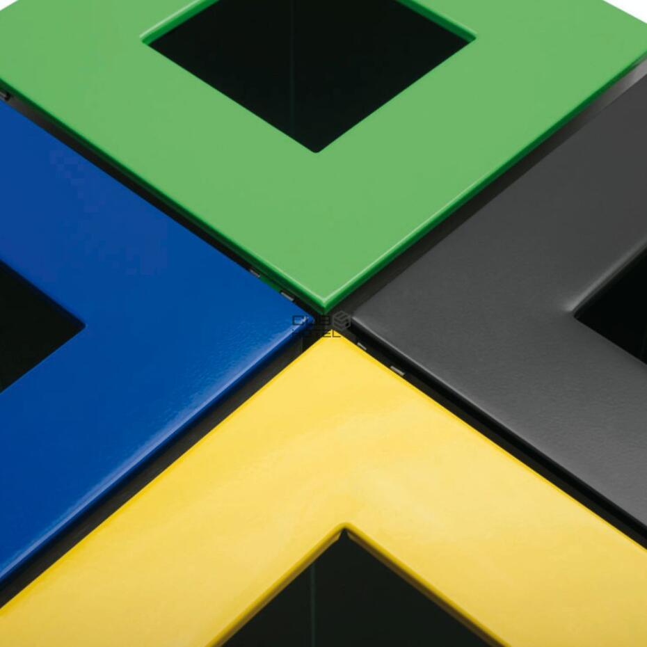 Ecoponto Individual Reciclagem Pintado 45L