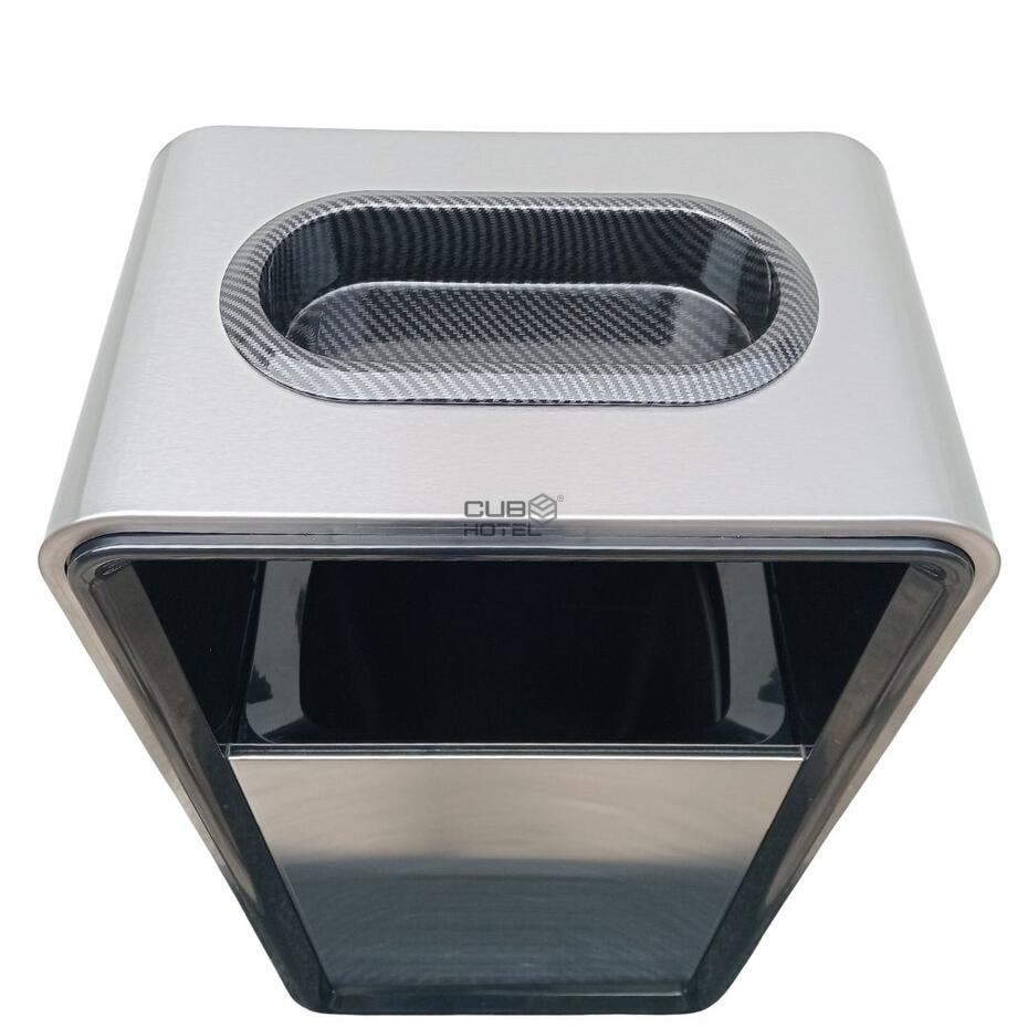 Cinzeiro Papeleira Aço Inox Escovado