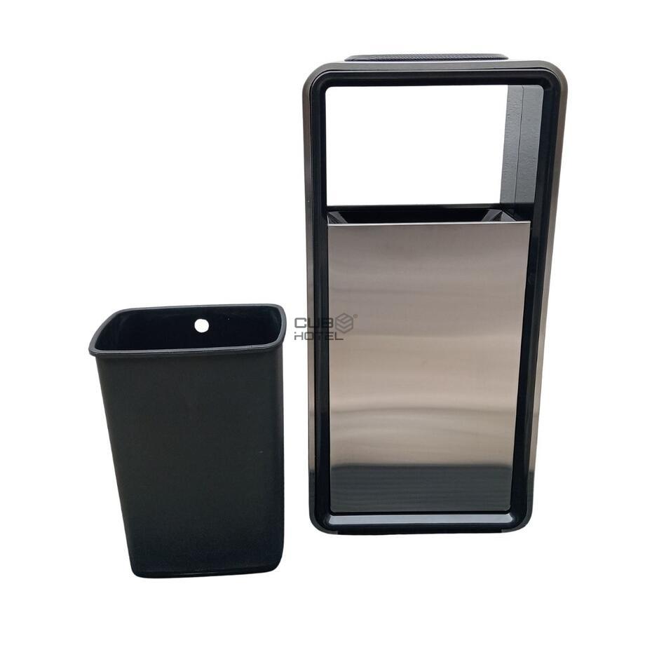 Cinzeiro Papeleira Aço Inox Escovado