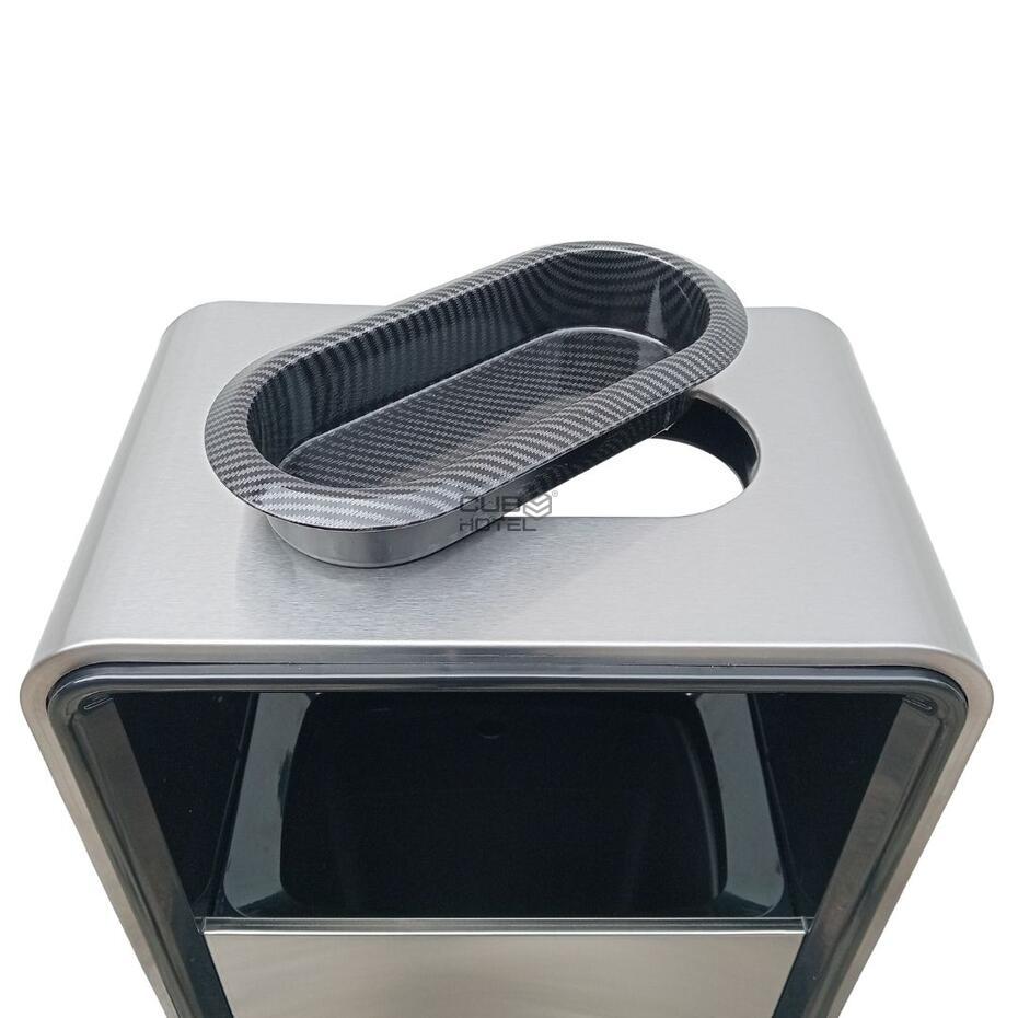 Cinzeiro Papeleira Aço Inox Escovado