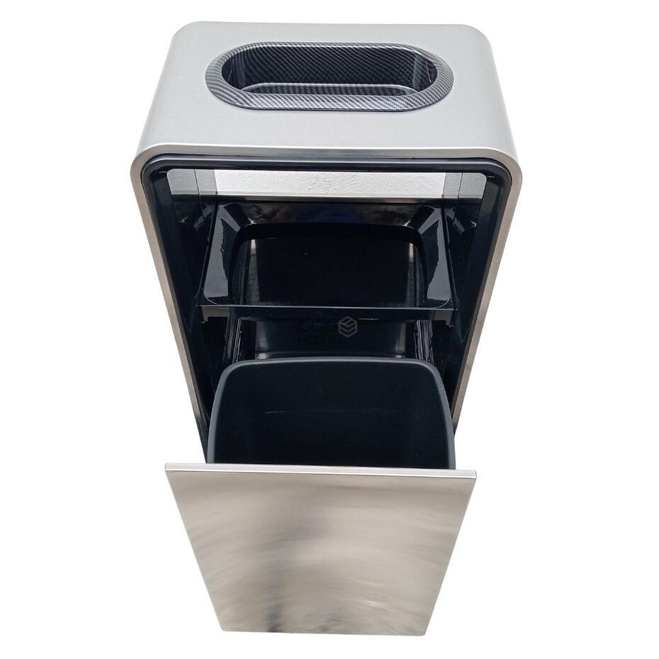 Cinzeiro Papeleira Aço Inox Escovado