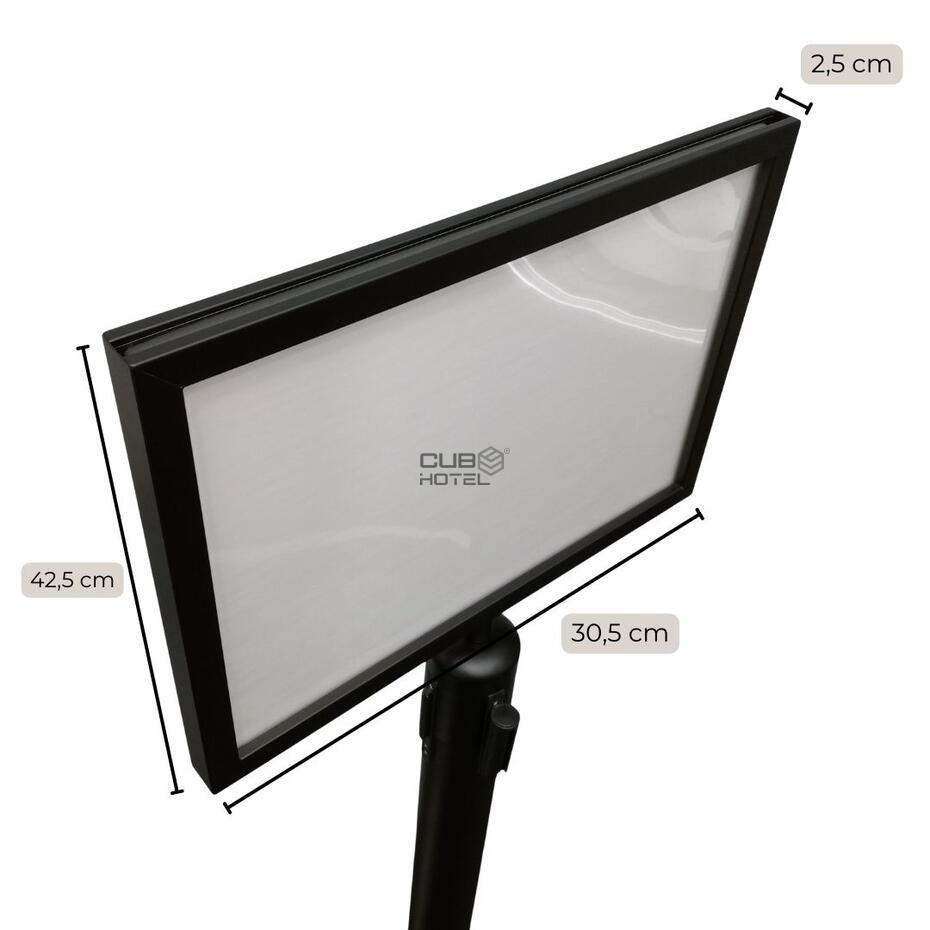 A3 Black Information Display