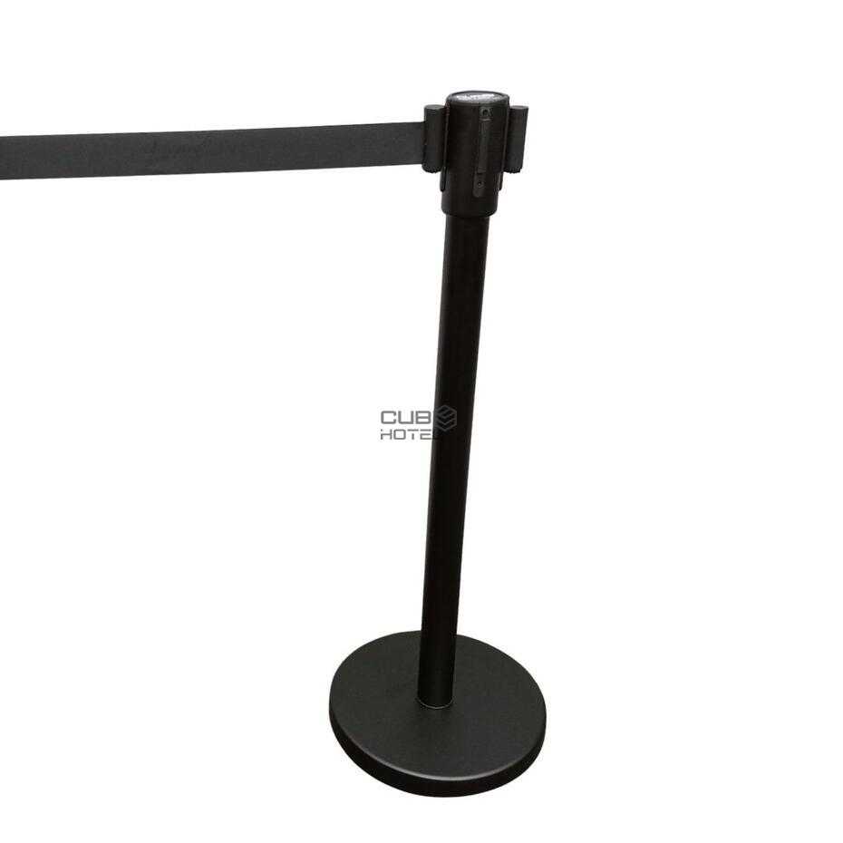 Poste Gestor de Filas Preto com Fita Preta