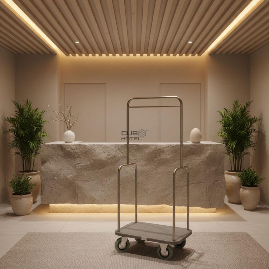 Carro Porta Malas / Bengaleiro Aço Inoxidável BIG