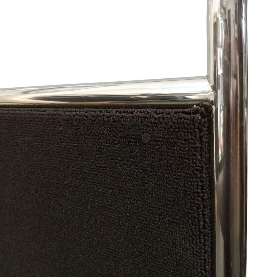 Foldable 2-Wheel Luggage Cart Black Carpet