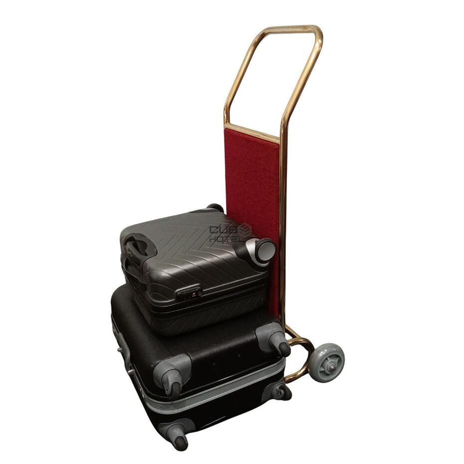 Carro Portaequipajes Plegable 2 Ruedas Alfombra Roja