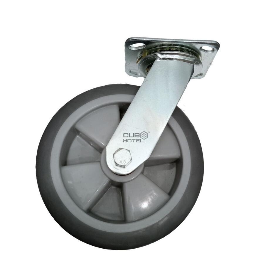 Roda Direcional para Carro de Bagagem 20 cm