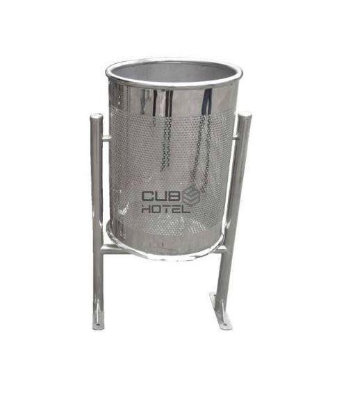Papelera Exterior 60L Acero Inox