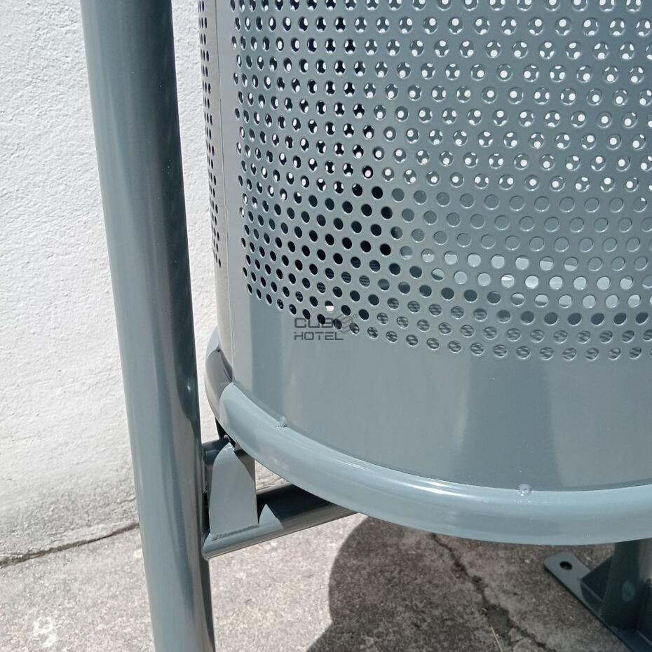 Papelera Exterior 60L Acero Inox