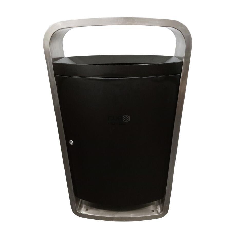 Papeleira Exterior Aço Inox e Aço Revestido