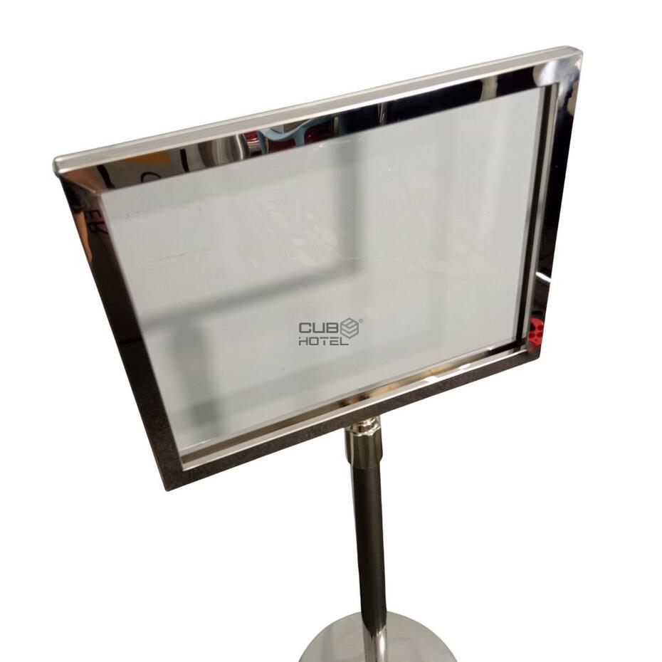 Silver A3 Information Stand