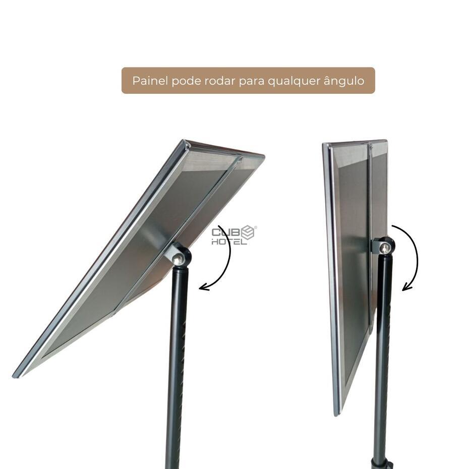 Expositor Informativo Display A3 Preto Mate