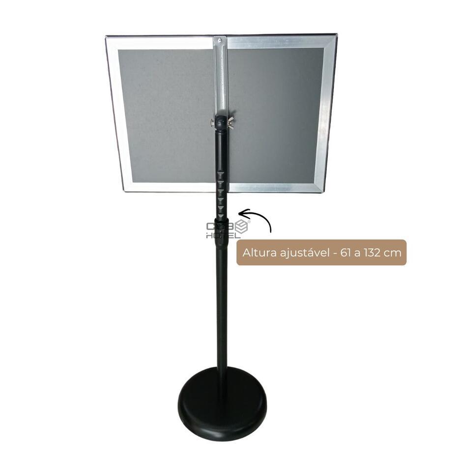 Expositor Informativo Display A3 Preto Mate