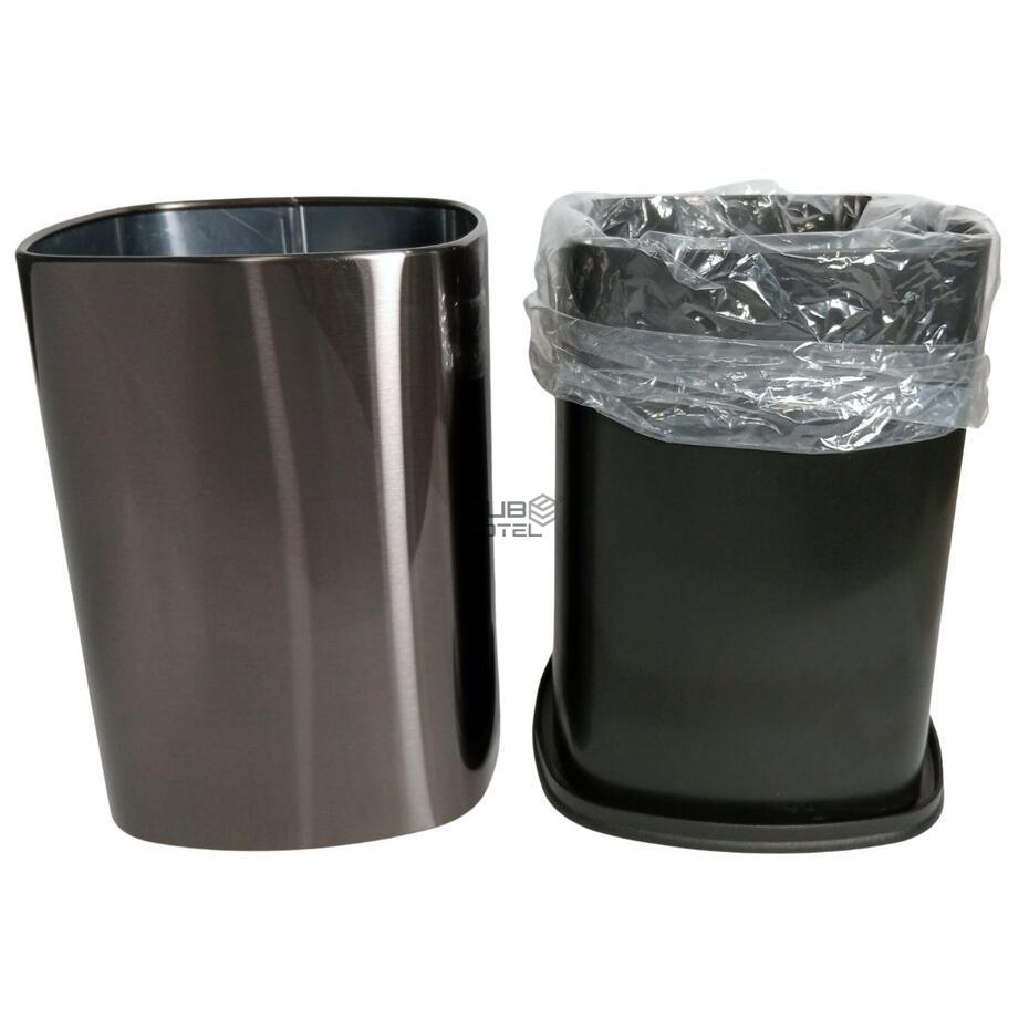 Balde Hotel Quadrado 7L Corpo Duplo e Saco Oculto Tungstênio