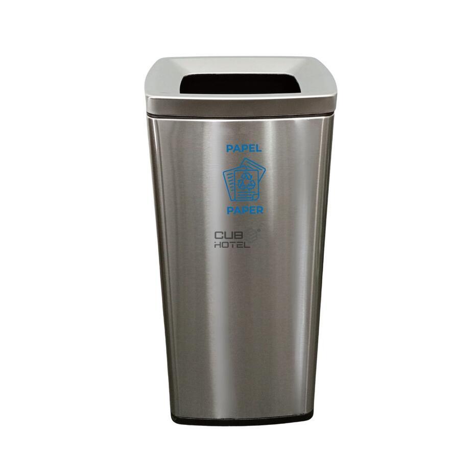 Papeleira Inox 26L Escovado