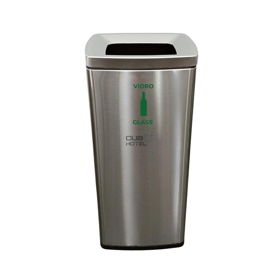 Papeleira Inox 26L Escovado