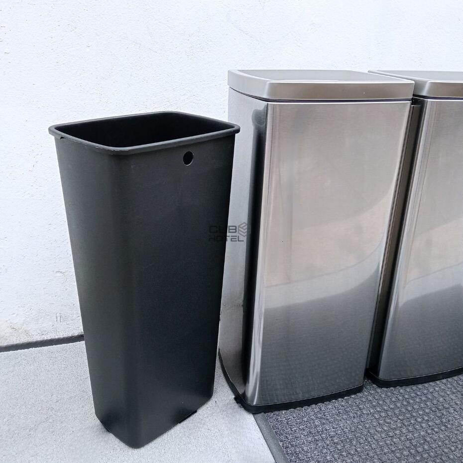 Ecopunto de Acero Inoxidable Anti-Huellas 3x30L