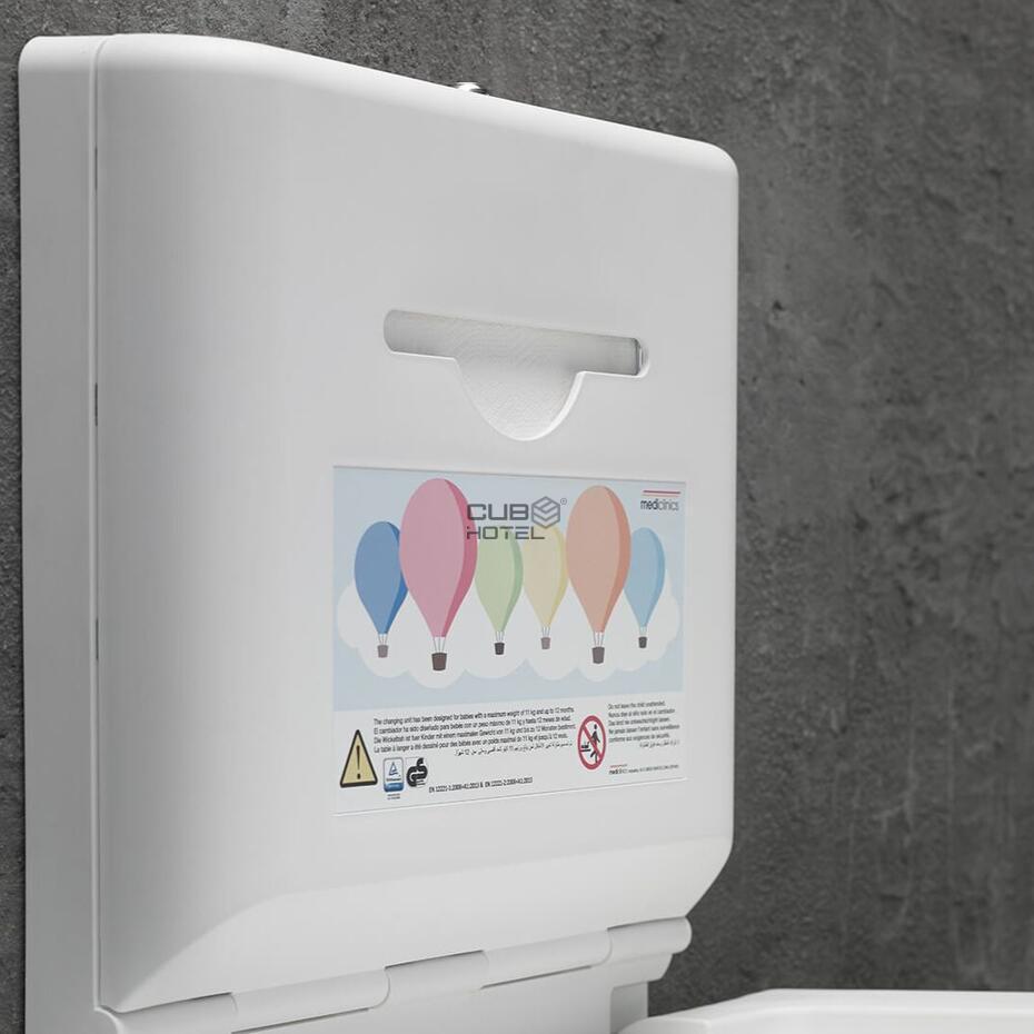 Fráldario Horizontal Polipropileno e Aço Inox Preto Mate - Mediclinics