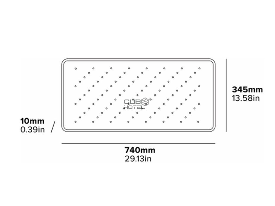 Tapete de Banheira Antiderrapante para Hotel