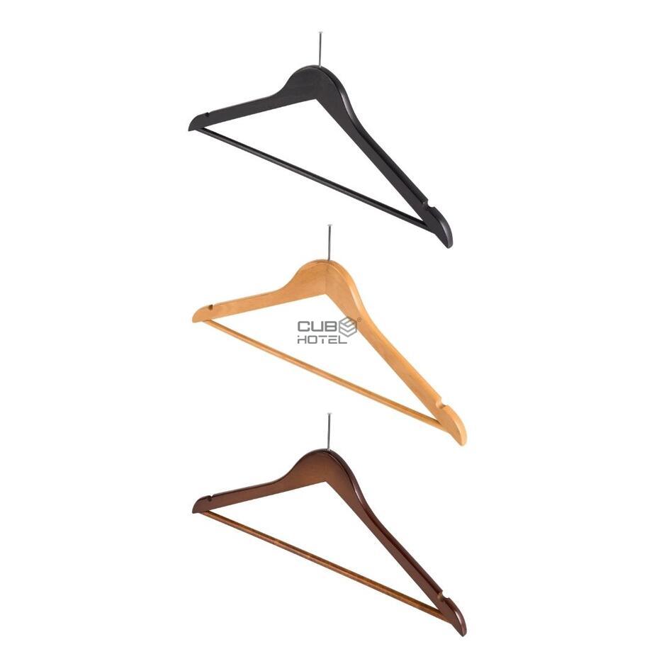 100 Perchas de Madera Antirrobo Chelsea