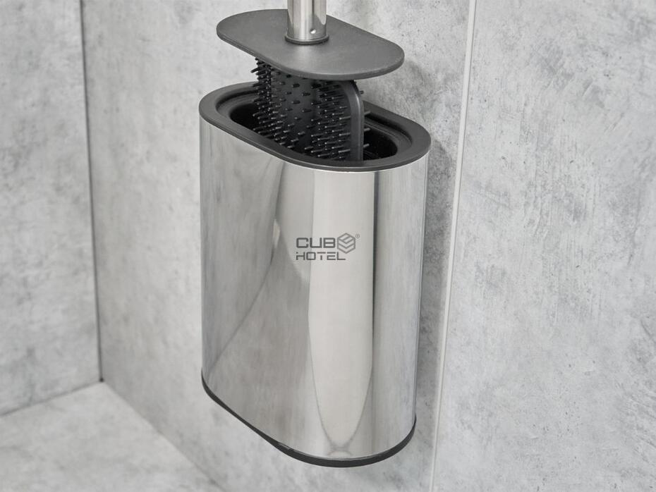 Escova de Casa de Banho Silicone Aço Brilho SANA