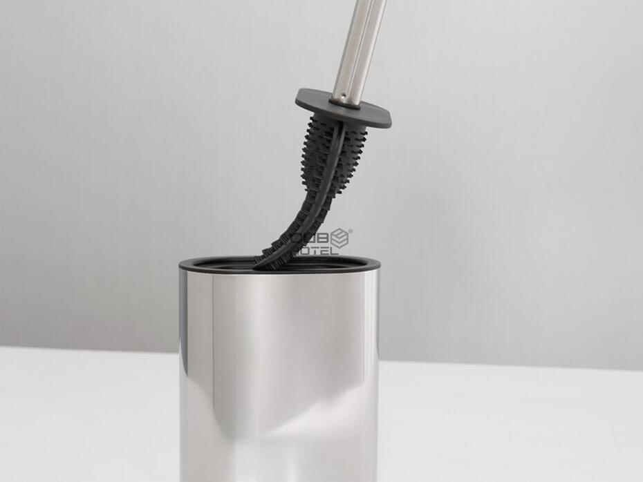 Escova de Casa de Banho Silicone Aço Brilho SANA