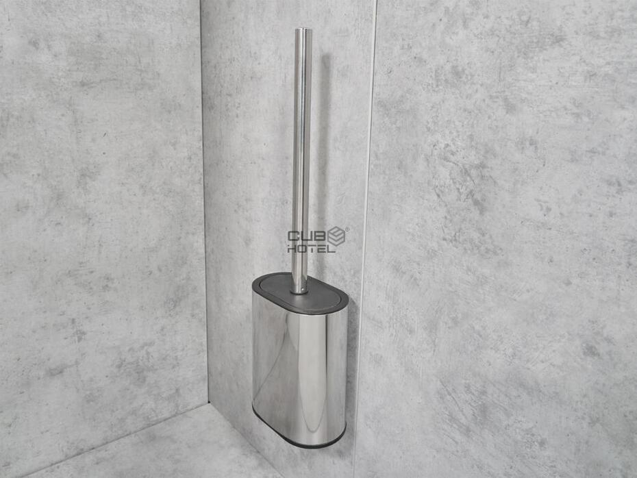 Escova de Casa de Banho Silicone Aço Brilho SANA