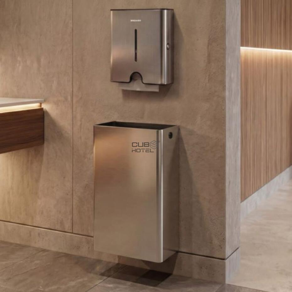 Papeleira de Parede Aço Inox Tera