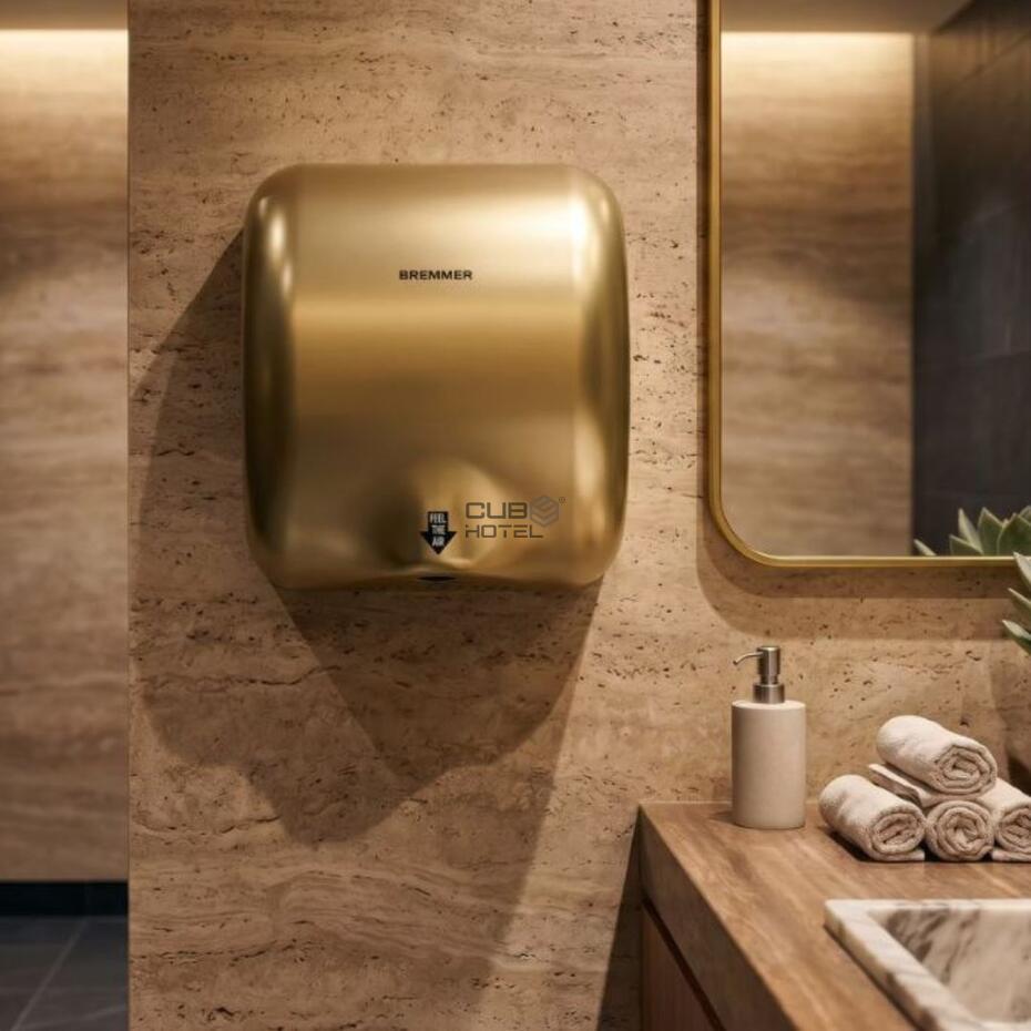 Secador de Mãos Dourado Generic Turbo