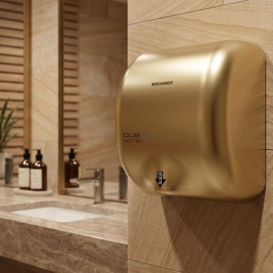 Secador de Mãos Dourado Generic Turbo