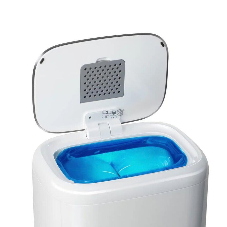 Balde com Pedal para Fraldas Bubu 30L Branco